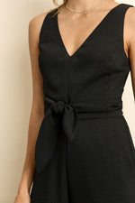 CUTOUT WRAP JUMPSUIT