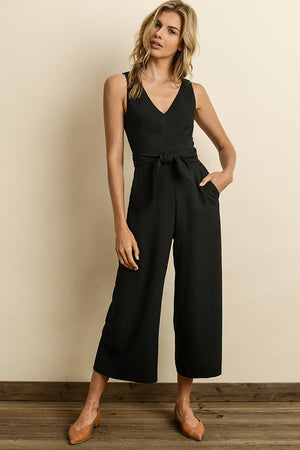 CUTOUT WRAP JUMPSUIT