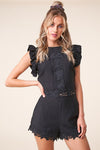 Junebug Lace Trim Top & Shorts