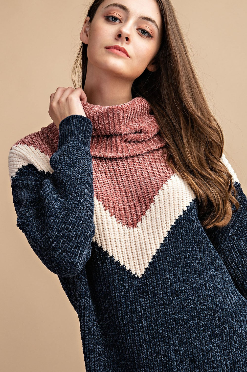 Chenille Chevron Sweater