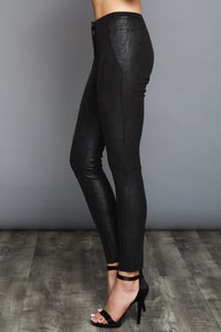 FAUX SUEDE LEGGINGS