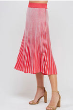 Two Tone Pleated Skirt
