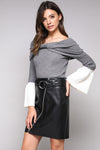 OFF THE SHOULDER SWEATER