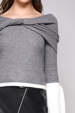 OFF THE SHOULDER SWEATER