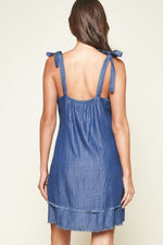Texas Chambray Tie Dress