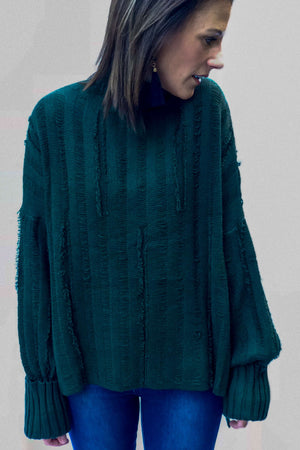 HUNTER GREEN SWEATER