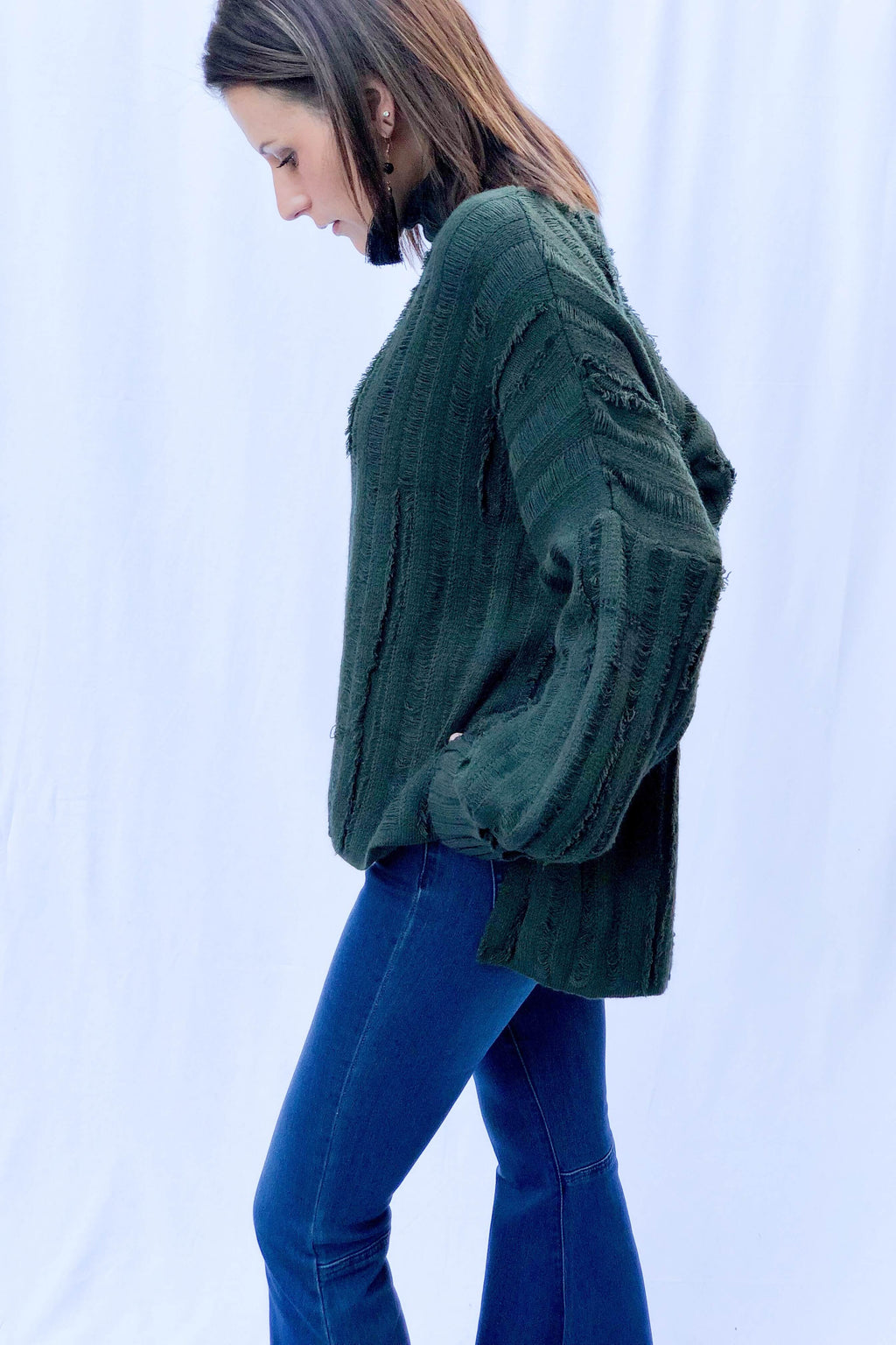HUNTER GREEN SWEATER