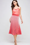 Two Tone Pleated Skirt