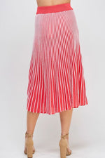 Two Tone Pleated Skirt