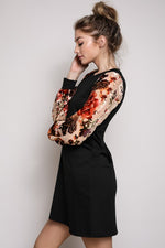 ROSE BURN OUT SHIFT DRESS