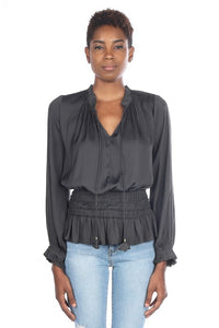 SMOCKED WAIST TOP