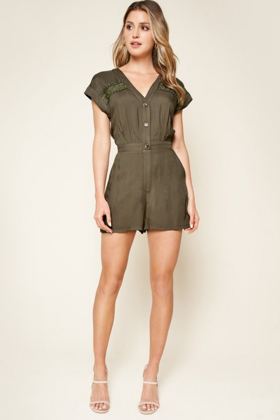 Explorer Lace Inset Romper