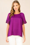 Scallop Sleeve Top