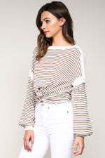 STRIPED KNOTTED TOP