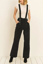 CORDUROY SUSPENDER OVERALLS