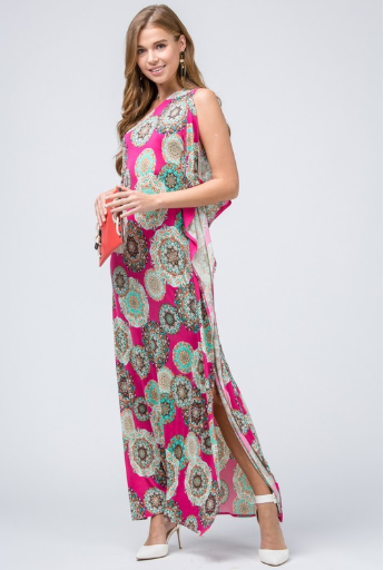 ORNATE PRINT DRESS