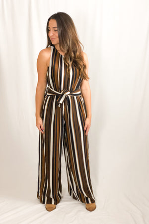 ON-TREND STRIPED JUMPSUIT