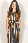 ON-TREND STRIPED JUMPSUIT