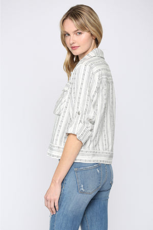 Lines Linen Jacket