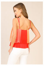 CRISS-CROSS PLEATED TOP