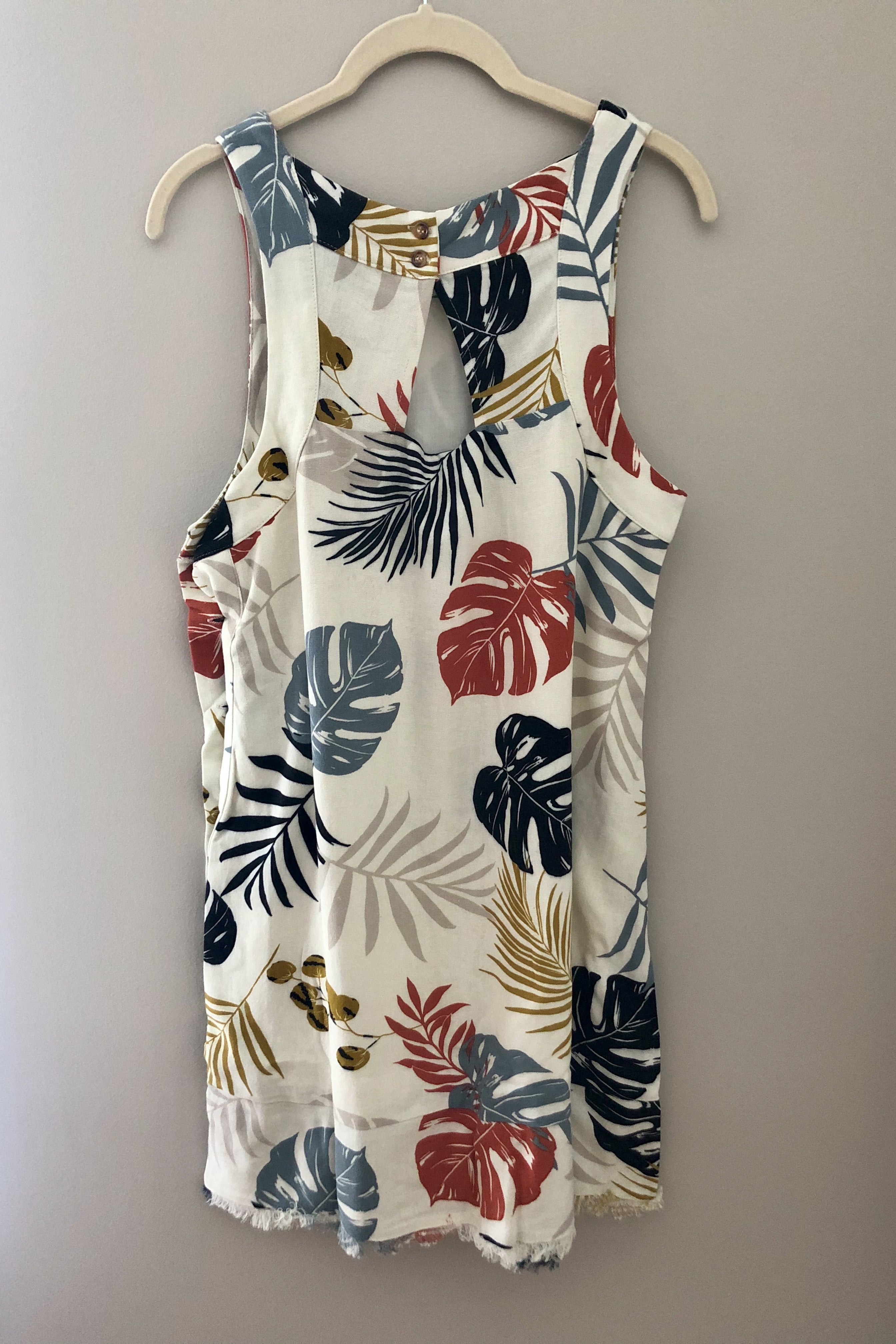 Island Print Shift Dress