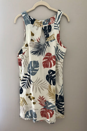 Island Print Shift Dress