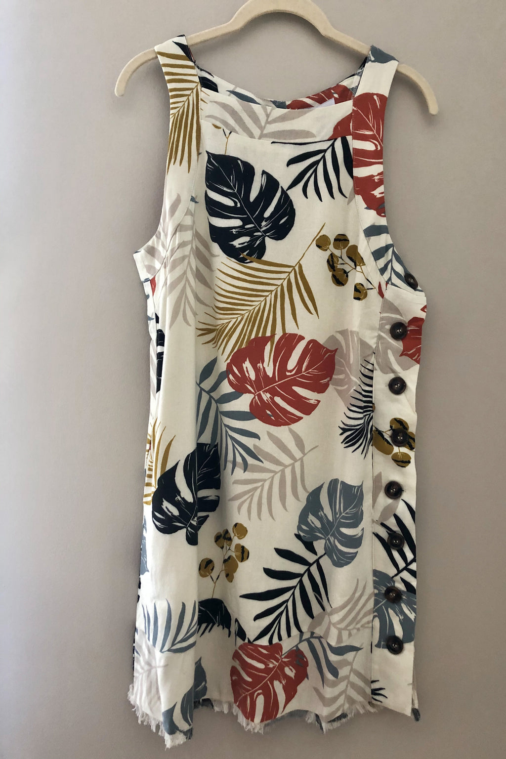 Island Print Shift Dress