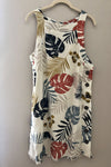 Island Print Shift Dress