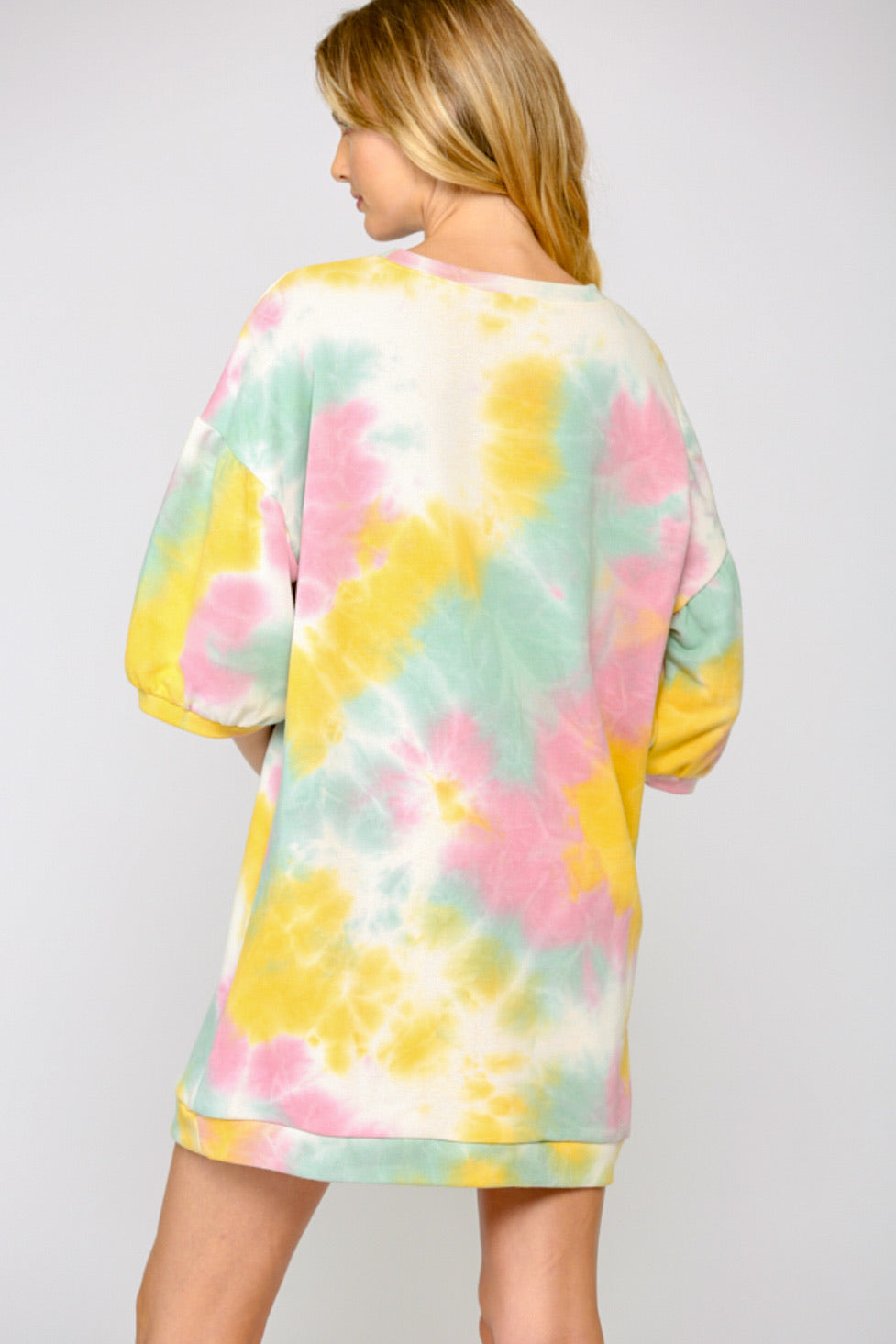 Tie-Dye French Terry Dress