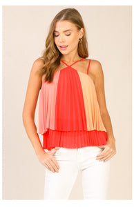 CRISS-CROSS PLEATED TOP