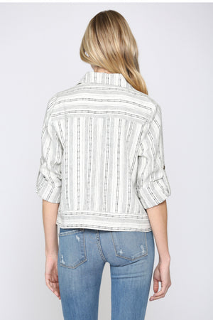 Lines Linen Jacket