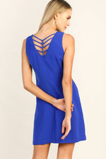 Shift Dress with Striking Back
