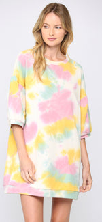 Tie-Dye French Terry Dress