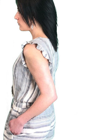 STRIPED ROMPER