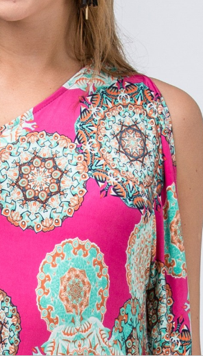 ORNATE PRINT DRESS