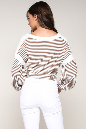 STRIPED KNOTTED TOP