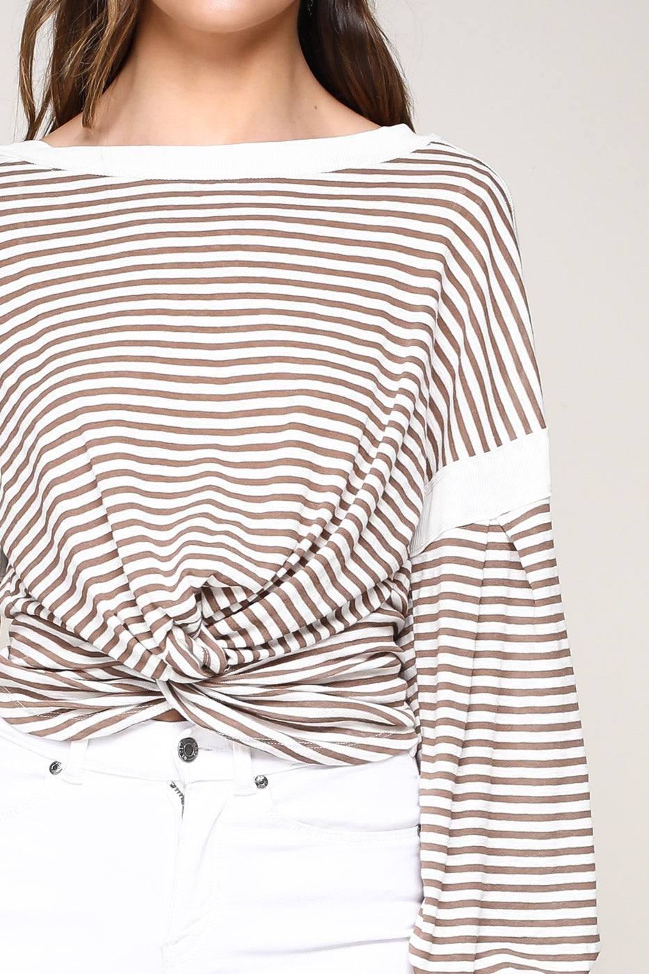 STRIPED KNOTTED TOP