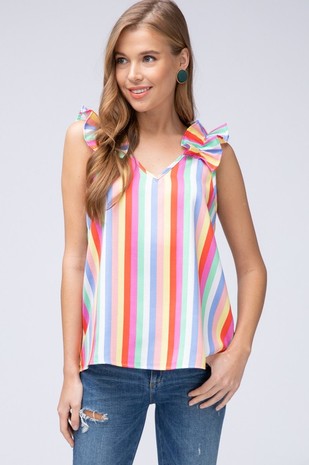 MULTI COLOR STRIPE TOP