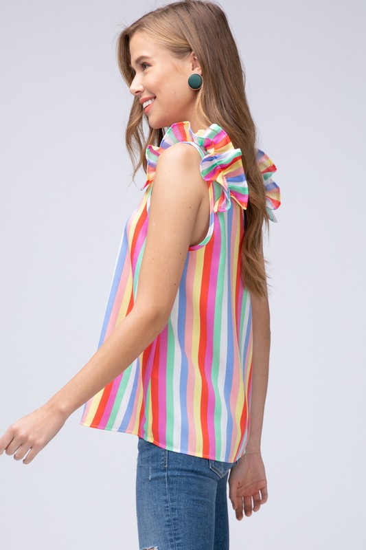 MULTI COLOR STRIPE TOP